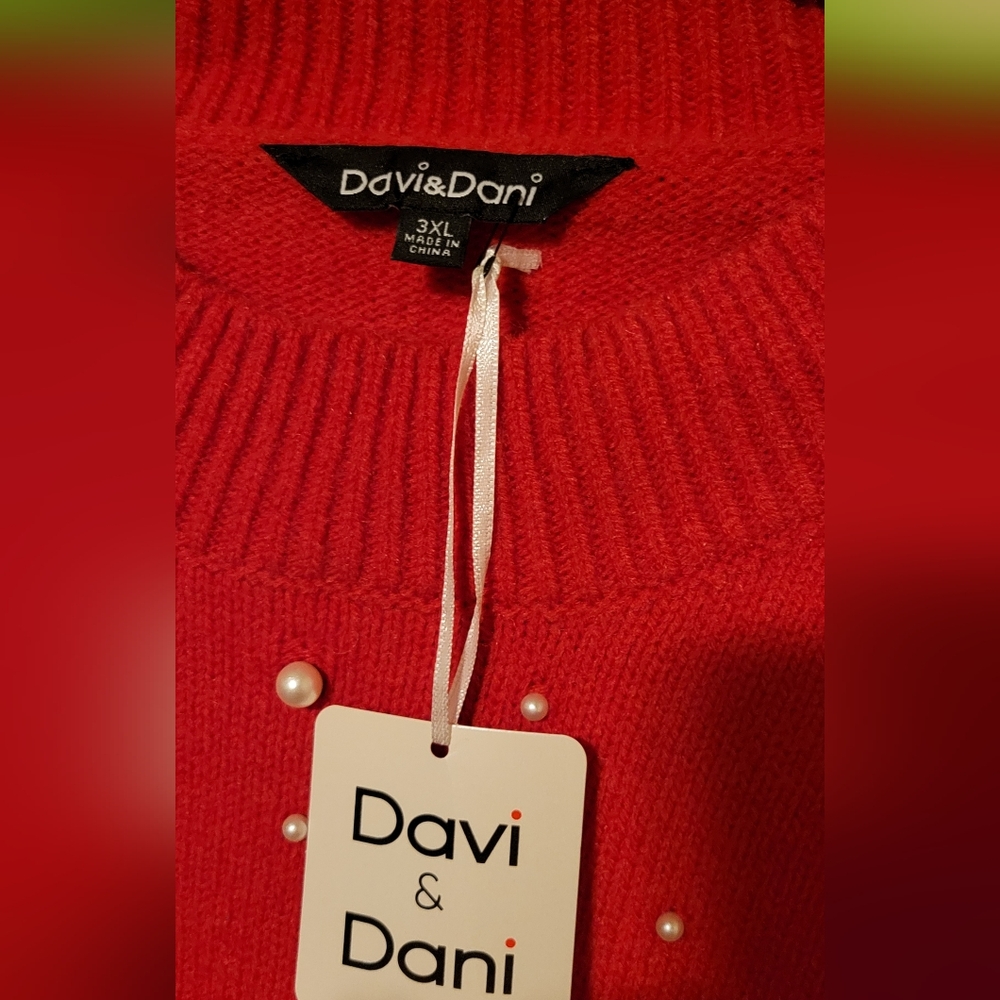Pull Over Sweater with Pearl Detail - Picture 2 of 6